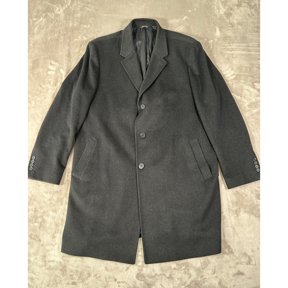 NWOT Loro Piana Capolavoro Peacoat Coat Mens 2XL Blue Wool Fabric Made In Italy